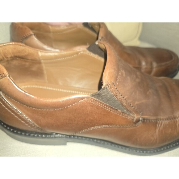Johnston & Murphy Men’s Brown Leather Slip-On Loafers Size 12M | Worn Once - Picture 4 of 9